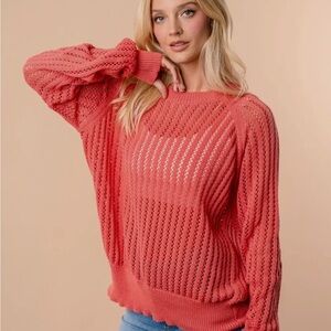 Women's Coral Sweater